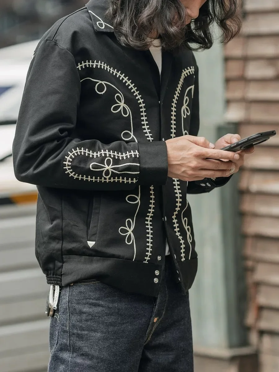 Non Stock Bolero Men's Rockabilly Jacket in Black Vintage-Inspired