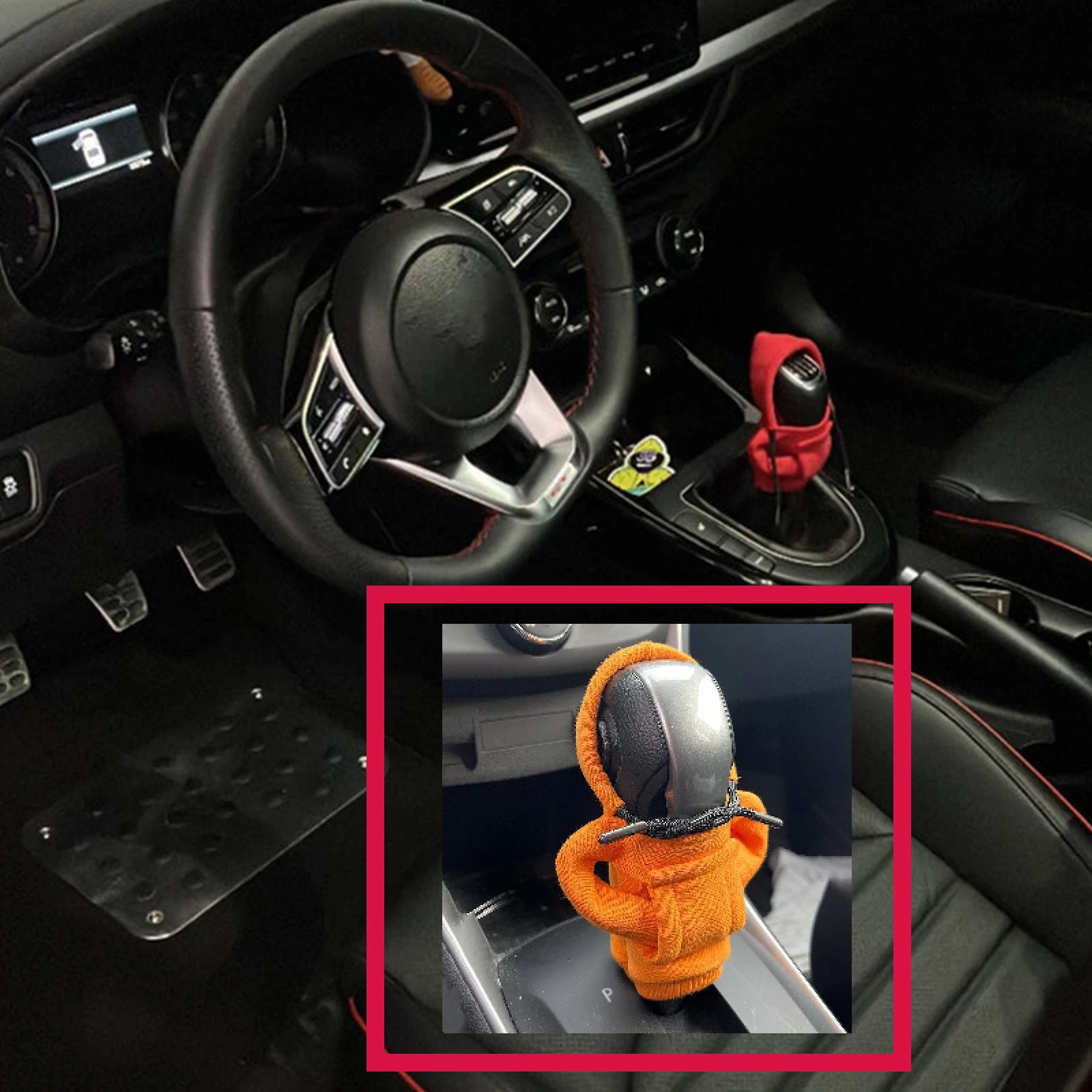 CarGearShiftCollarsCoverSweatshirtFunnyModelingUniversalAuto