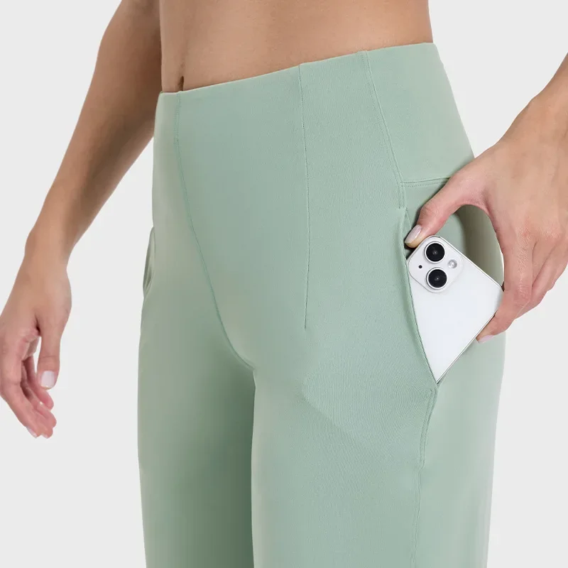New Arrival High Waist Yoga Pants with Naked Feeling and Tummy Control Bell-Bottom Yoga Pants Perfect for Yoga and Dancing