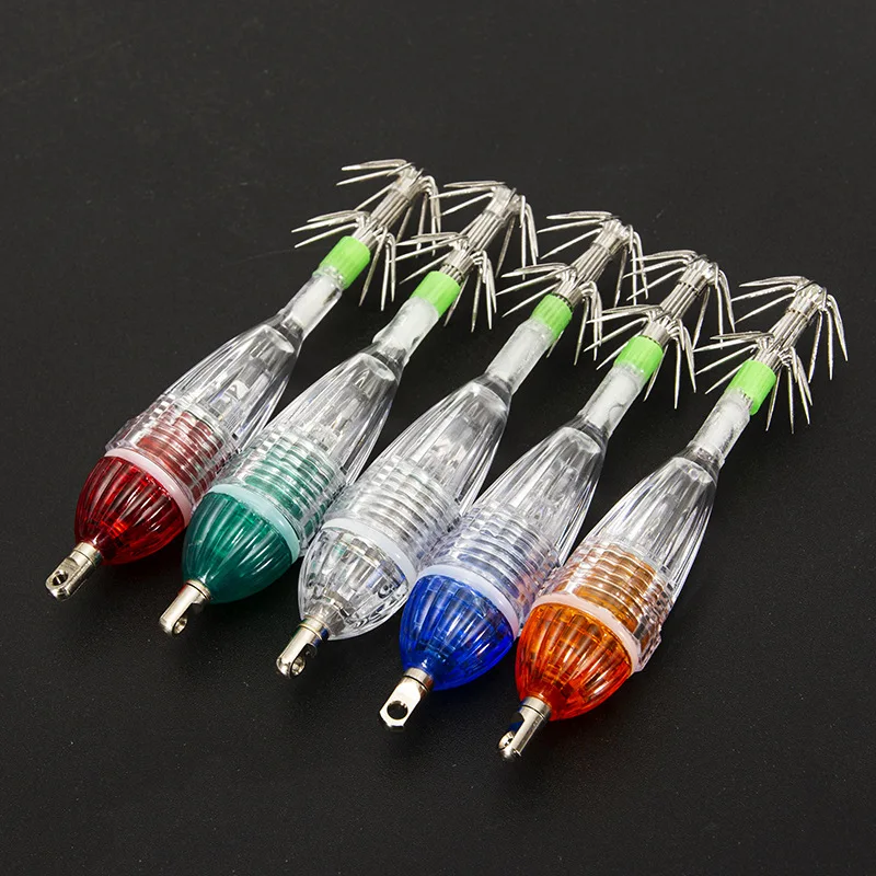 

1pc Waterproof Deep Drop Underwater Fish Attracting Lure LED Night Fishing Fishing Lamp 6CM Bait Transparent for 300M Underwater