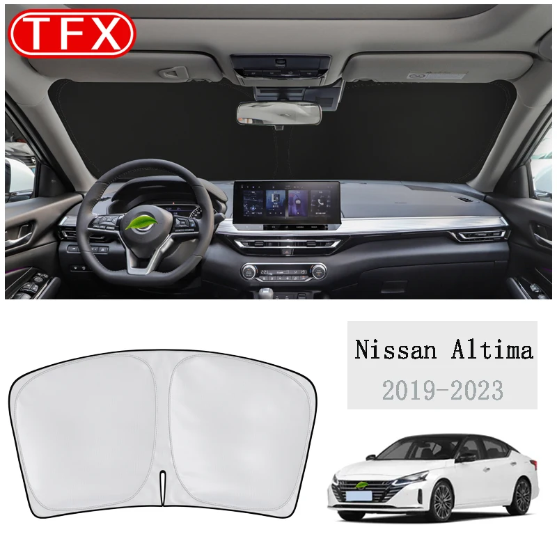

For Nissan Altima L34 2019-2023 Car Stling Nano-Insulat Windshield Sunshade Front Window Sun Shade Visor Interior Accessories