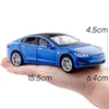1/32 Tesla Model S 100D SUV Toy Car Model Diecast Alloy Metal Miniature Sound & Light Pull Back 1:32 Collection Gift For Boy Kid 2