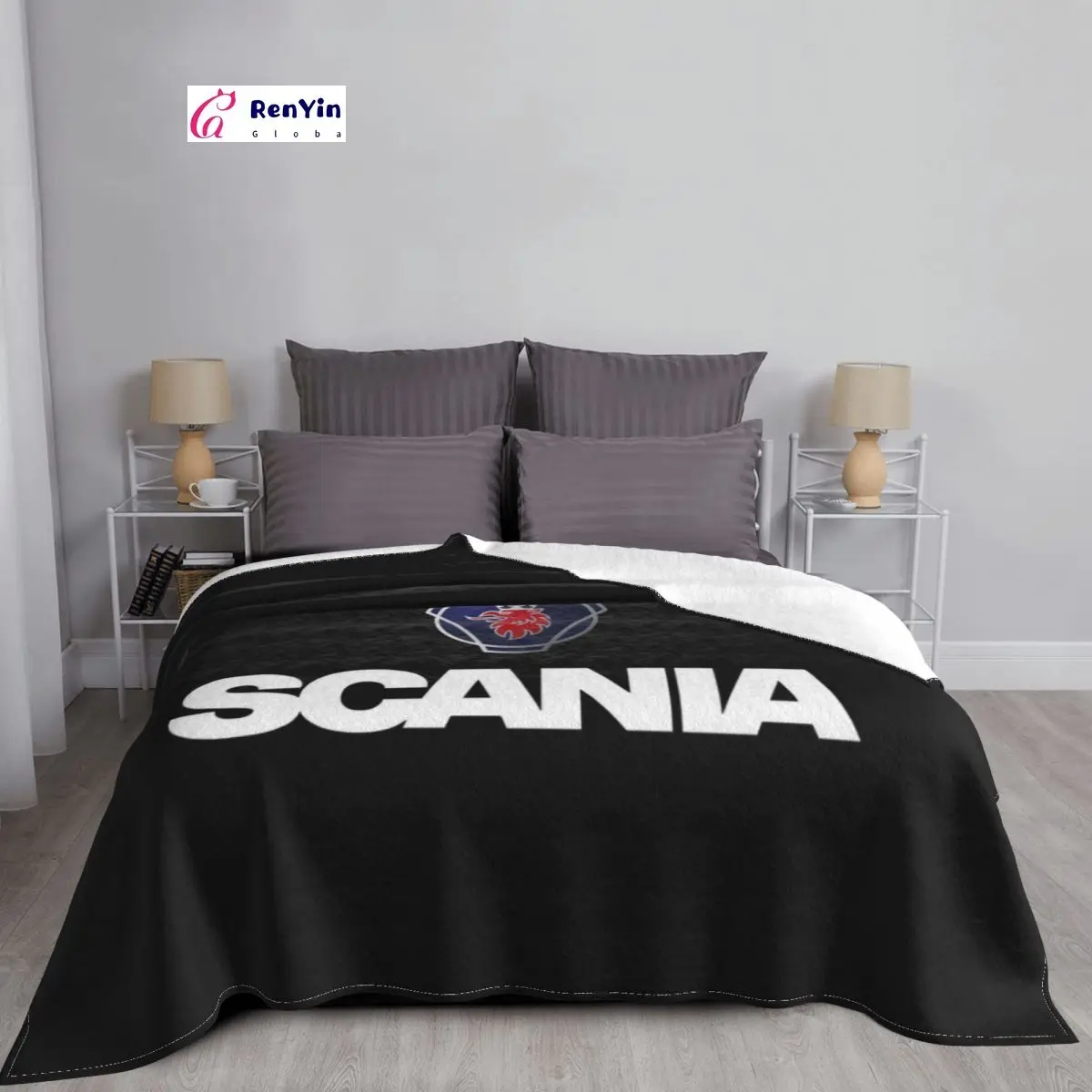 Best Selling Scania Blanket Truck Series Bedspread Ultra Soft Winter