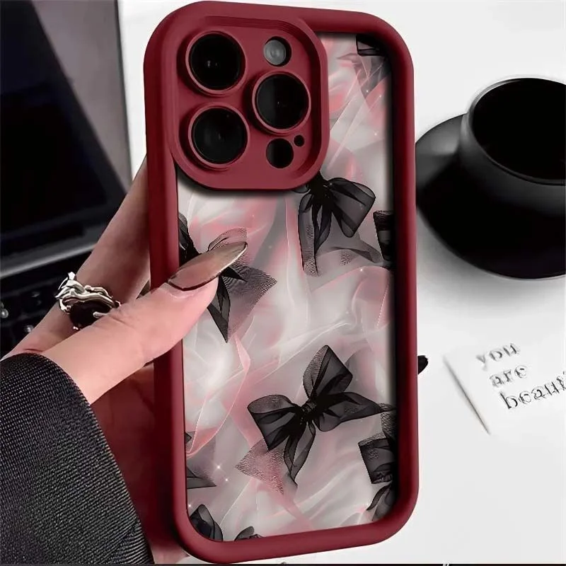 Chic Pink Bow Phone Case