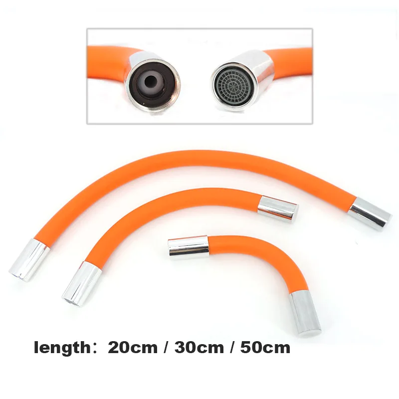

Kitchen Faucet Extension Extender Universal 360°Rotating Silicone Flexible Hose Water Tap Pipe Tube for Bathroom Wash Basin