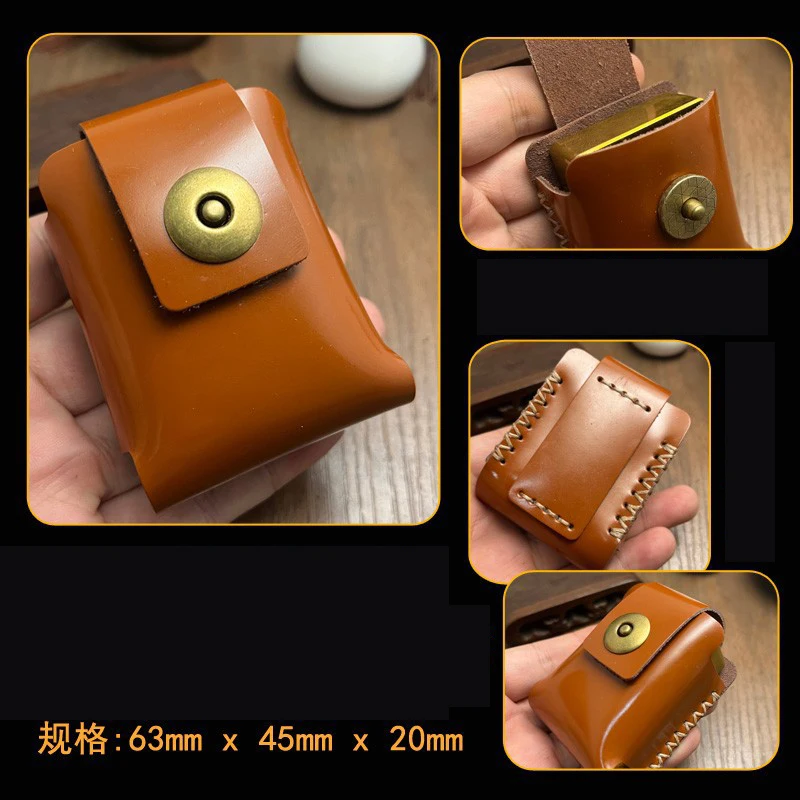 Real Leather Lighter Case Pouch for Zippo, Custom made Lighter
