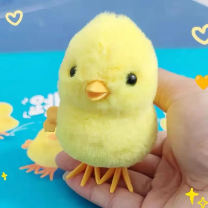 Exquisite Yellow Clockwork Toy Walking Simulation Limb Development Plush Chick/Duck - A Charming Gift 4