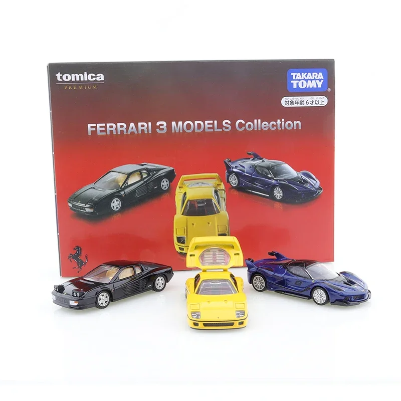 

Takara Tomy Tomica Premium 3 Models Collection Testarossa FXXK F40 Diecast Automotive Model Ornaments Cas Toys Gift