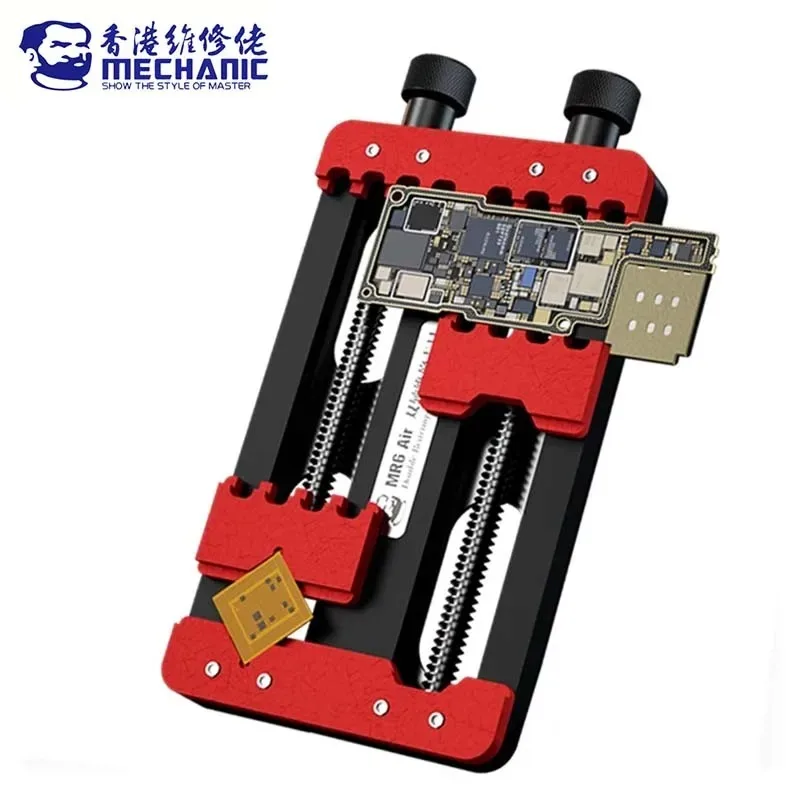 MECHANIC MR6 Air Doppel Lager Reparatur Leuchten PCB Board Halter Löten Motherboard Chip Entfernen Kleber Telefon Wartung Klemme