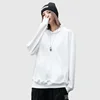White Hoodies Men Women Autumn Long Sleeve Pullover Tops Unisex Casual Pocket Hoodies Unisex Outer Loose Sport Wear 4