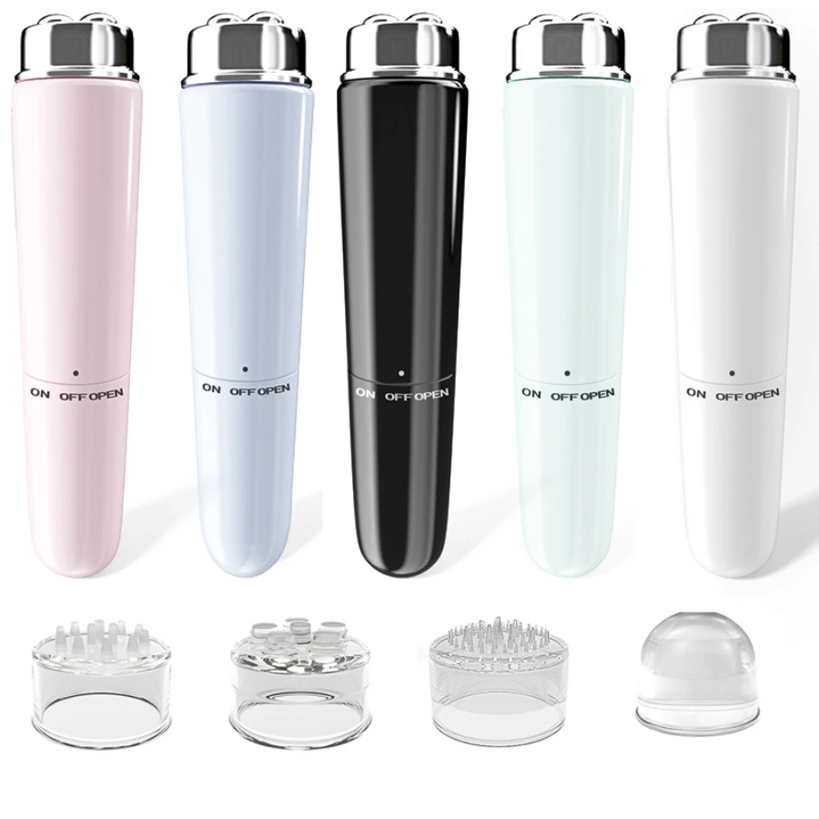 Eye Massager 1PC 4 in 1 Vibrating Massager Stick Remove Dark Eye Circles Remove Eye Bags Mini Massage Pen Lifting Firming Beauty Instrument
