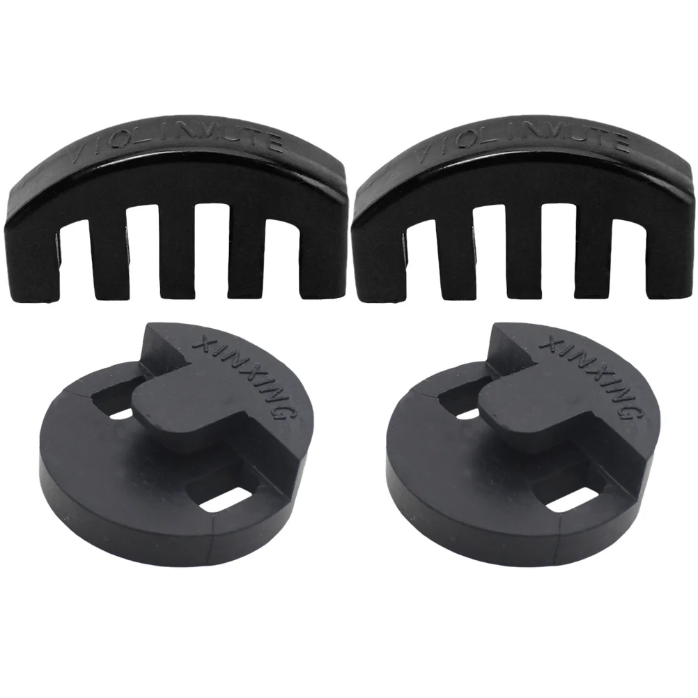 

4pcs Violin Mute Rubber Violin Mute Silencer Violin Instruments Practice Accessories