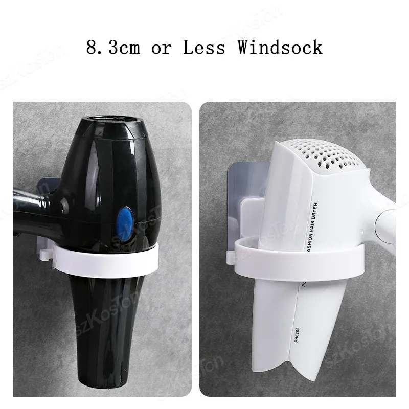 Hair Dryer Straightener Holder Wall Mounted Shelf With Strong Back Glue For Bathroom No Drilling Wire Hanger Strong Adhesive 4