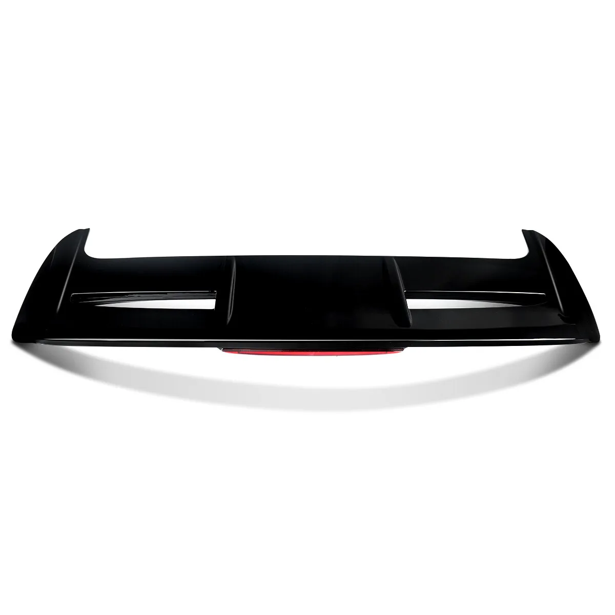 Für Ford Fiesta 'ST Look' MK7 2008-2019 Heckklappen-Dachspoiler Hochglanz-Schwarz Heckspoiler mit Rotem Bremslicht – Detail 12