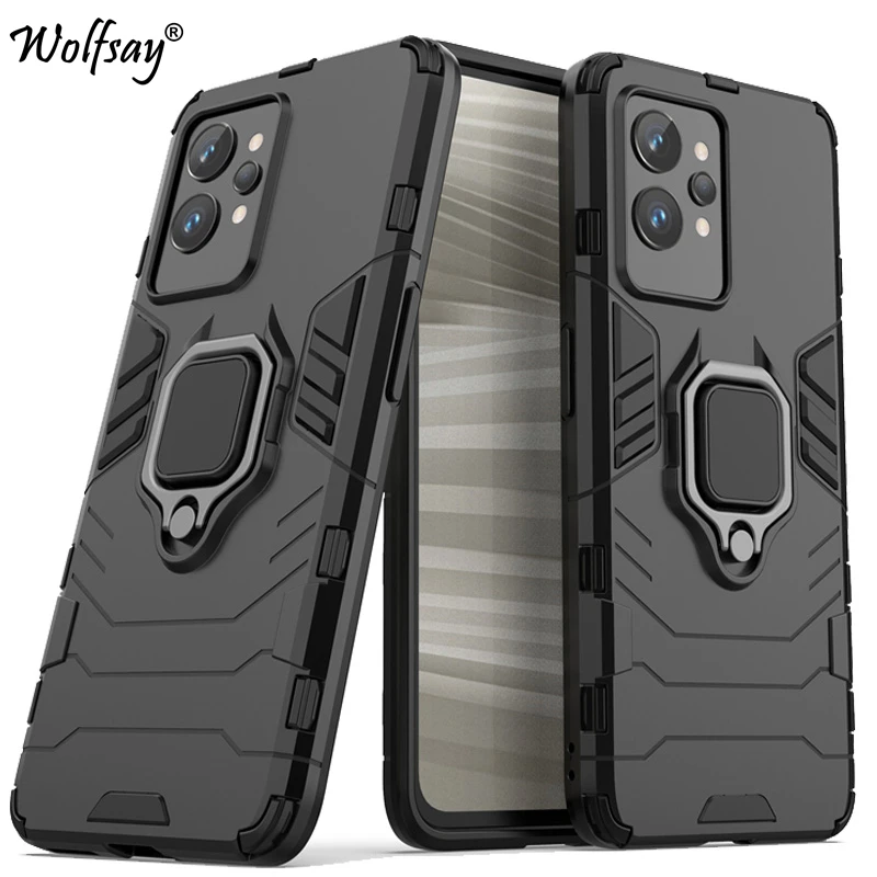 Per Oppo Realme Gt 2 Pro Custodia Armatura Pc Supporto Di Aspirazione Magnetico Copertura Completa Per Realme Gt 2 Pro Custodia Cover Per Realme Gt 2 