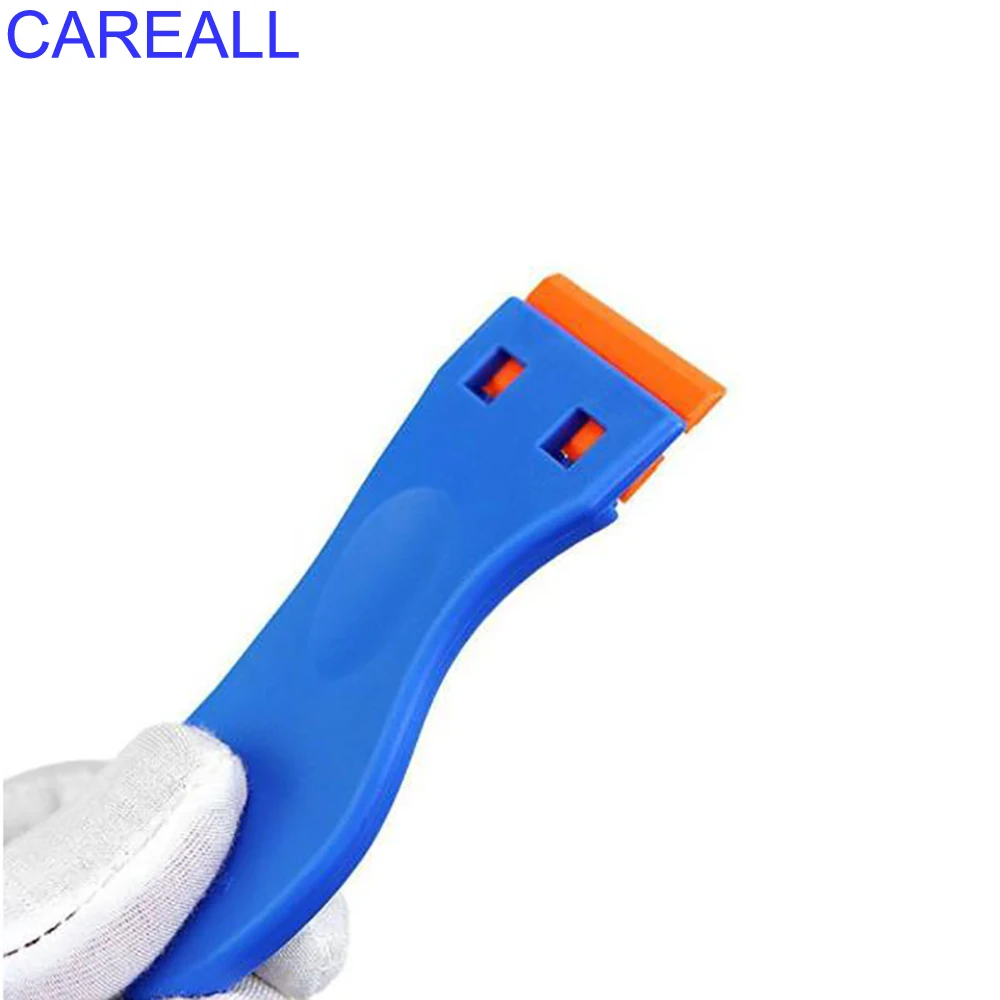 CAREALL Plastic Razor Scraper Blade for Car Window Tint Cleaning Vinyl Wrap Film Glass Ceramic Ovens Lable Sticker Remover