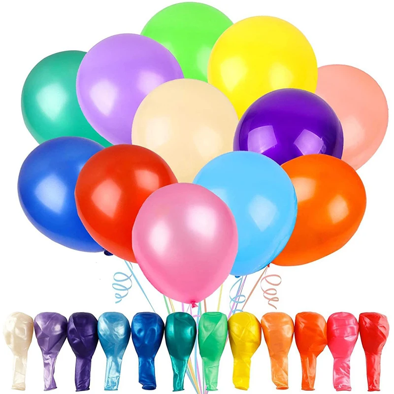 

120Pcs/Set 12inch Colorful Balloon Rainbow Latex Balloons For Boys Girls Kids Birthday Baby Shower Wedding Party Decorations