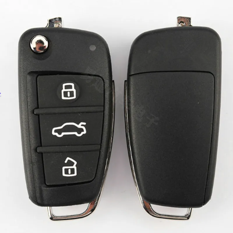 3 Button Flip Folding Remote Key Case Shell For Chery E3 E5 Arrizo 5 Fob Key Blank Cover key case car key shell key shell