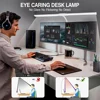 LED Double/Single Head Reading Desk Lamp Foldable Swing Arm Table Lamp with Clip Dimmable Workstation Office PC Eye Protection 3