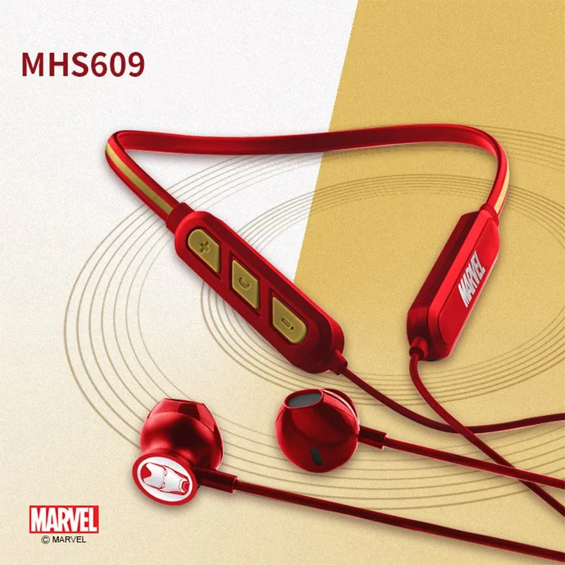 Disney Mhs609 Auricolari Wireless A Lunga Durata Cuffie Bluetooth 5.2 Cuffie Con Cancellazione Del Rumore Auricolari Con Archetto Da Collo Auricolari 