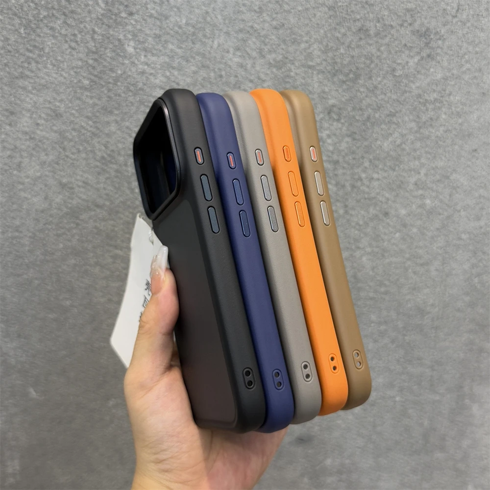 Sleek Translucent Phone Case with Air Camera Control Button - Durable Acrylic TPU Hybrid Armor Mat Cover