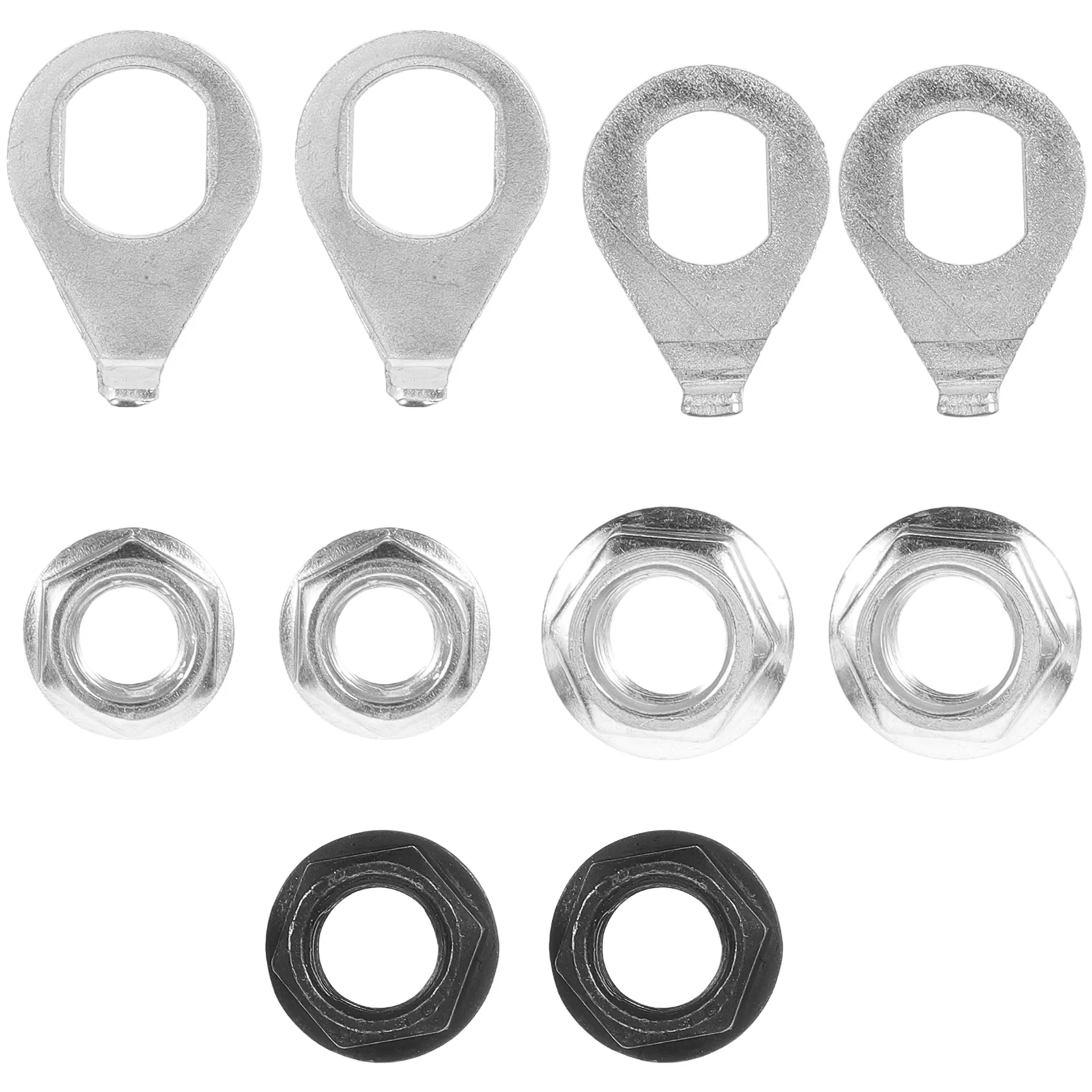 

Bicycle Nut Protective Hub Nuts Fixed Axle Bike Durable Flange Wheel Washers Kit Hanger Steel Safety Balance
