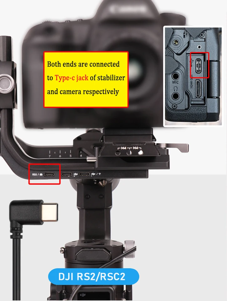 DJI RONIN SC2 RS2 RS3 USB-C is applicable to Sony Panasonic Nikon