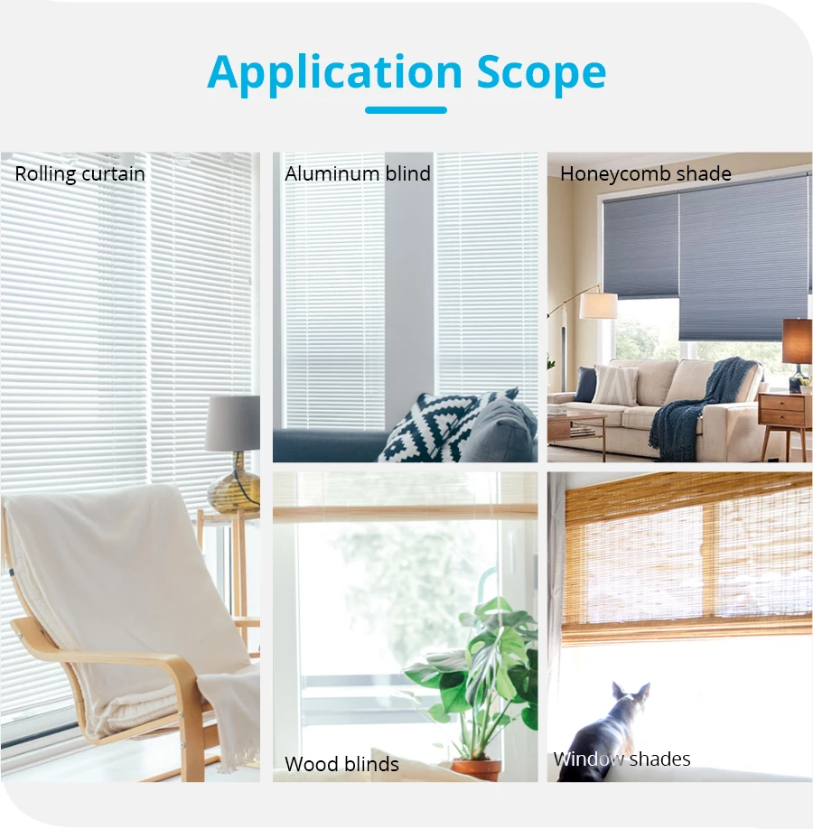 Zemismart-Tuya Roller Shade Blind Motor, elétrico motorizado,