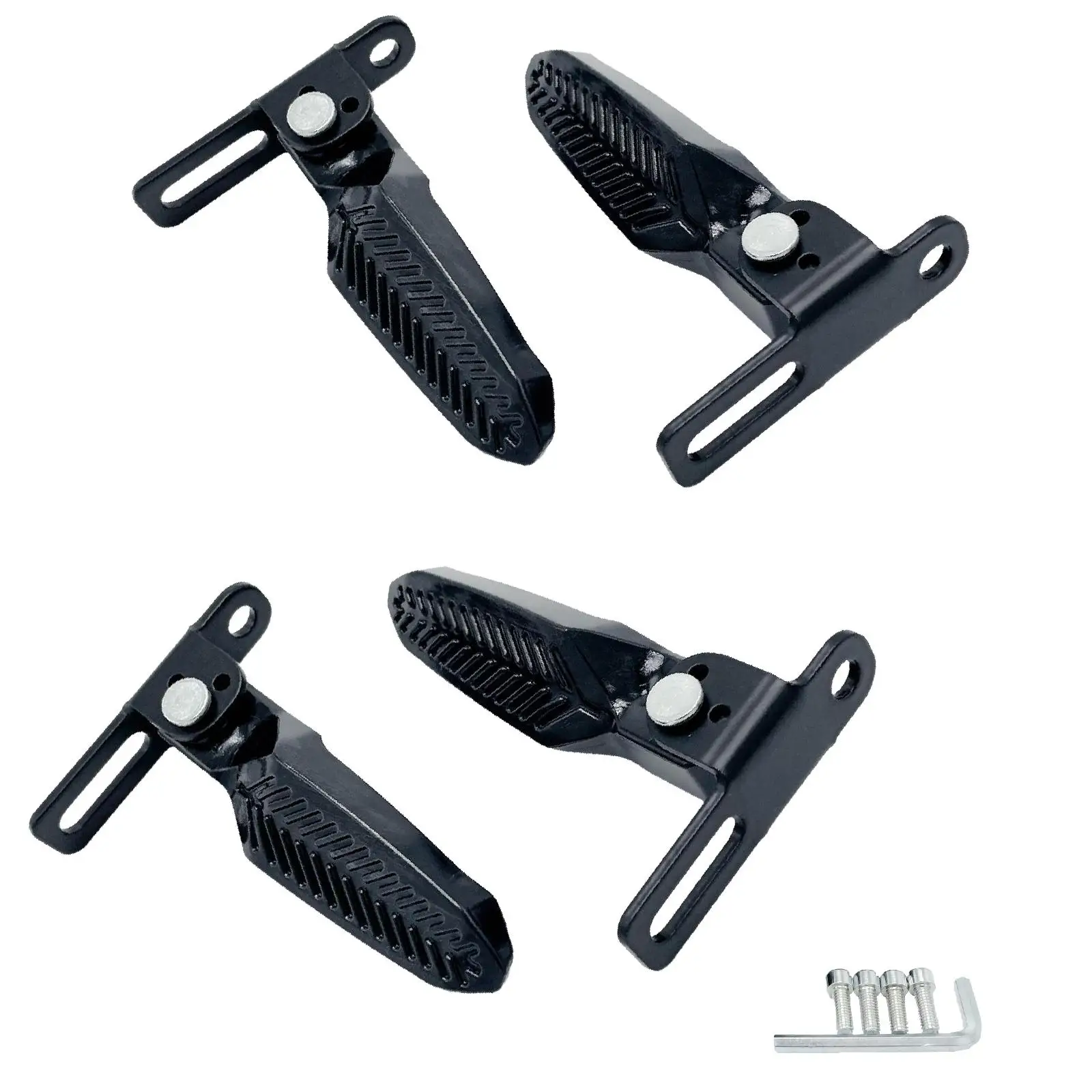 2x Electric Bike Pedals Sturdy Foot Pegs Scooter Pedals for Electric Bicycle