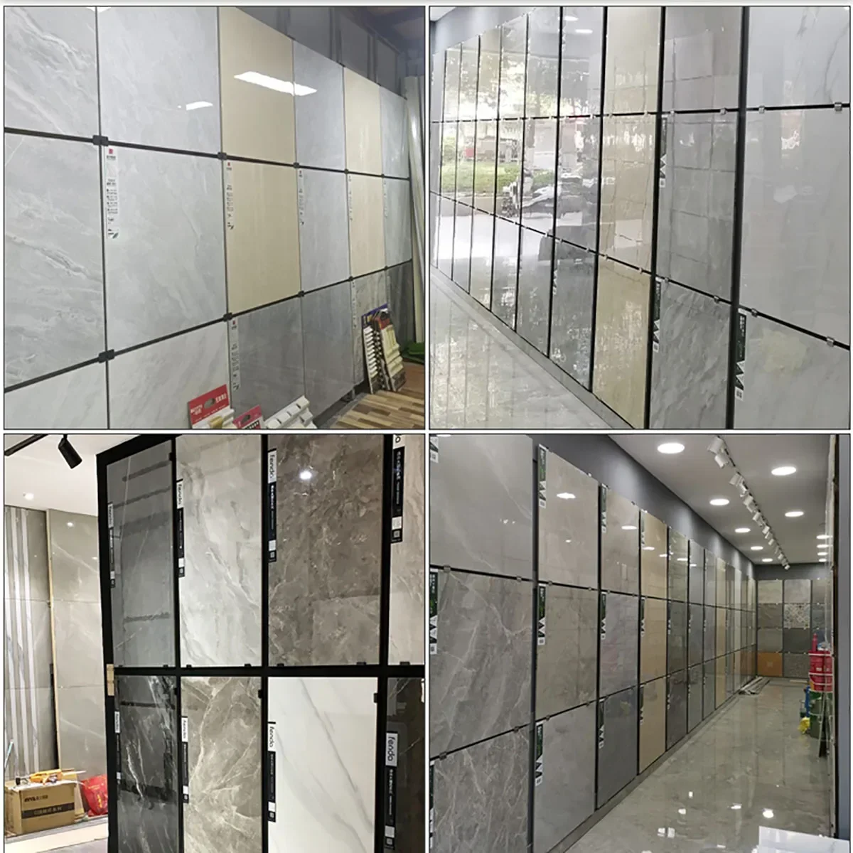 Description Picture 6 of item1Pcs Stainless Steel Hanging Code Tile Display Wall Fixing Clip Buckle Corner Bracket Hanging Tile Mirror Support Hardware