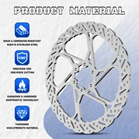 Rotors de vélo BUCKLOS 140 mm 160 mm 180 mm 203 mm, rotors ultralégers en acier inoxydable pour vélo de route et VTT, rotors de frein à disque hydraulique 2