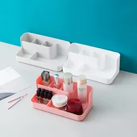 Makeup Organizer Bathroom Storage Box Cosmetic Organiser Office Desktop Make Up Jewelry Storage Box Sundries Container 2