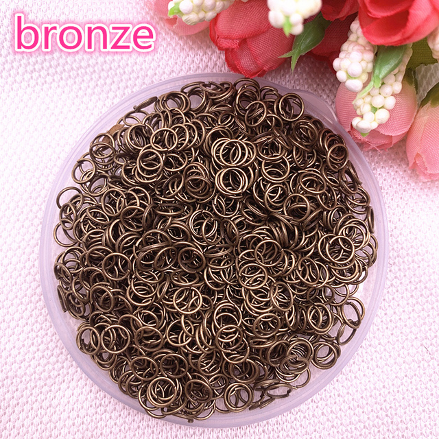 4/6/8mm Metal Open Go Rings Split Rings Connectors For Jewelry Making Findings