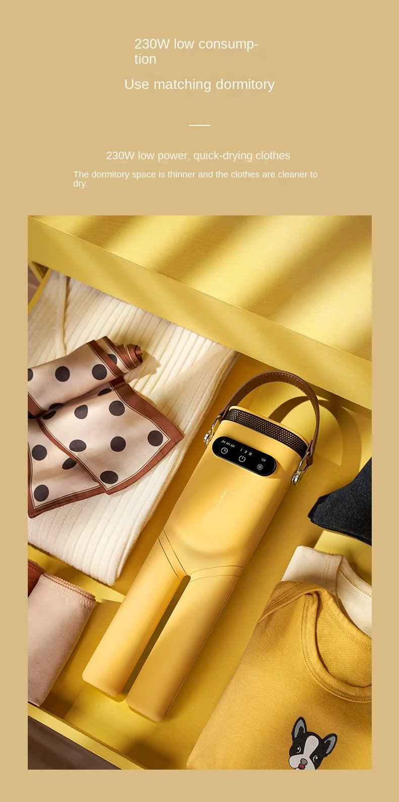 Description Picture 5 of item220V Clothes Drying Rack Portable Clothes Dryer Travel Foldable Shoe Dryer Household Use Drying Machine Tool