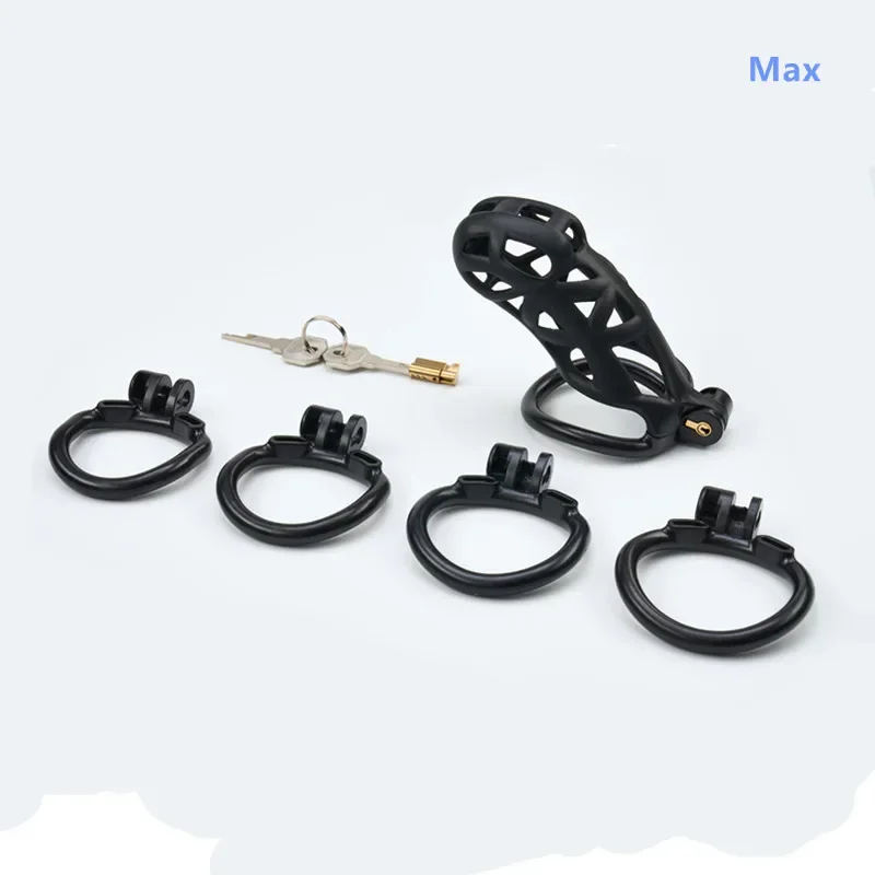 Men Multi Size Cobra Chasty Cage Black Breathable Sexy Toys for Men Sexual Abstinence Training SM Gay Chastity Lock Sex Toys