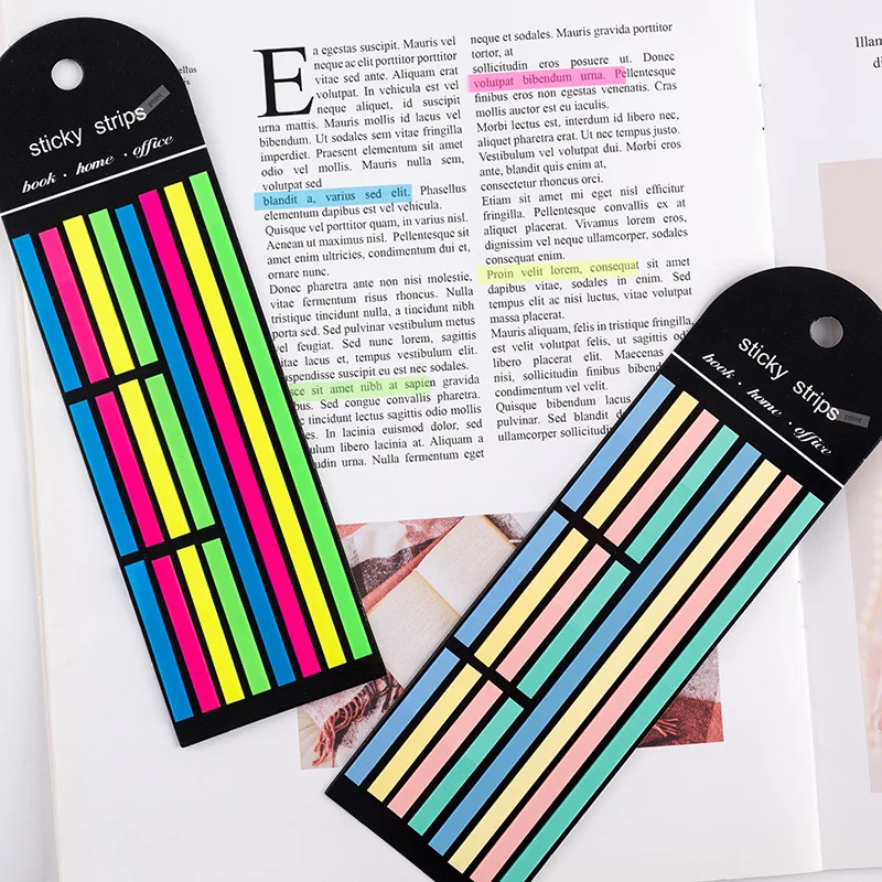 6Packs/Set Sticky Transparent Sticky Notes Self-Adhesive BookMarkers Annotation Reading Book Clear Tab Kawaii Cute Stationery 4