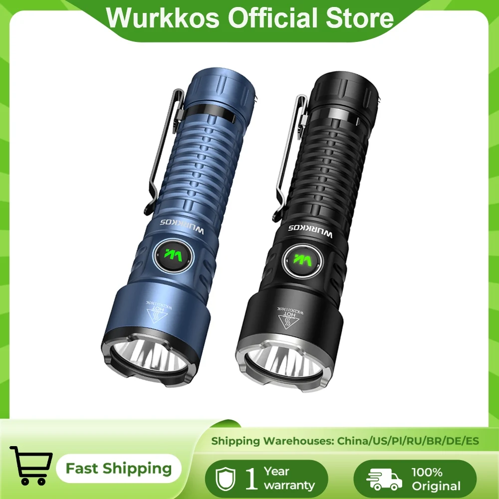 Latarka EDC Wurkkos TS28 3200 lm, ładowalna, bateria 21700 za $40.46 / ~153zł