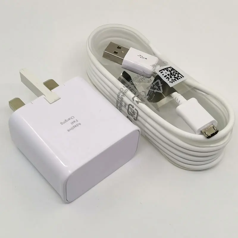 

15W USB Fast Charger UK Adapter 9V/1.67A Quick Fast Charge 1.5M Micro USB Cable for Galaxy S6 S7 Edge A3 A5 A7 2016 A10 Note 5 4