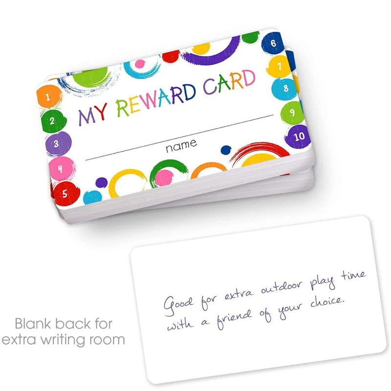 50pcs Punch Cards My Reward Cards, Classroom Student Home Behavior Incentive Decor Motivational Cute Cards Holiday Accessory
