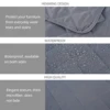 Reversible Sofa Slipcover Anti-Slip L Shape Sofa Cover Double-Sided Waterproof Sanding Cloth Sectional Couch Furniture Protector 4