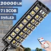 713COB Outdoor Powerful Solar Lights Lighting House Country Garden Wall Lamp Motion Sensor Waterproof 598 LED Solar Street Light 1