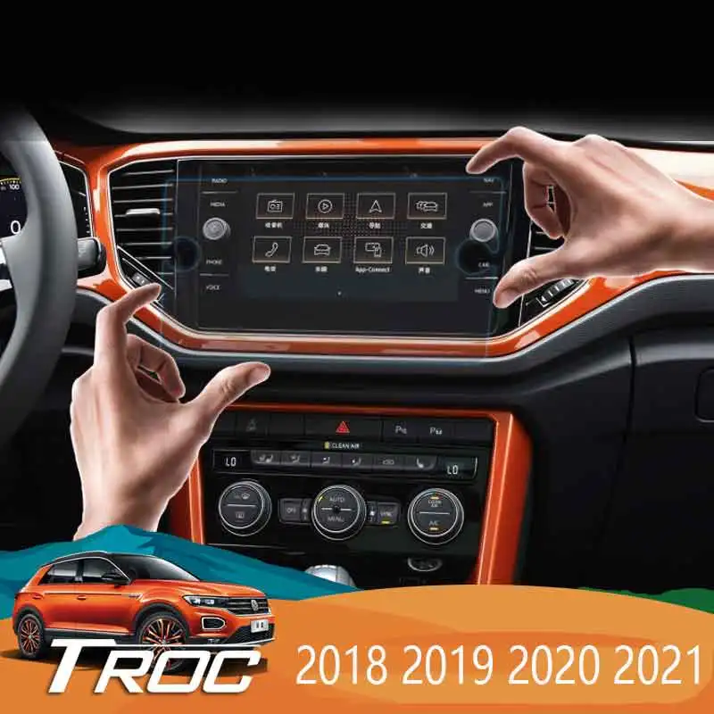 

Для Volkswagen T-ROC T ROC 2018-2021 Автомобильный GPS навигатор Закаленное стекло Защитная пленка для экрана автомобильные аксессуары для интерьера