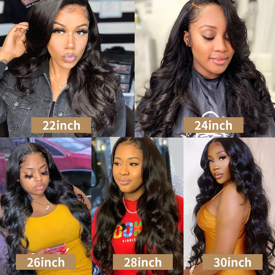 13x4 Body Wave HD Lace Frontal Wig Brazilian Transparent Lace Front Human Hair Wigs For Women Natural Wavy Remy Wigs Pre Plucked 5
