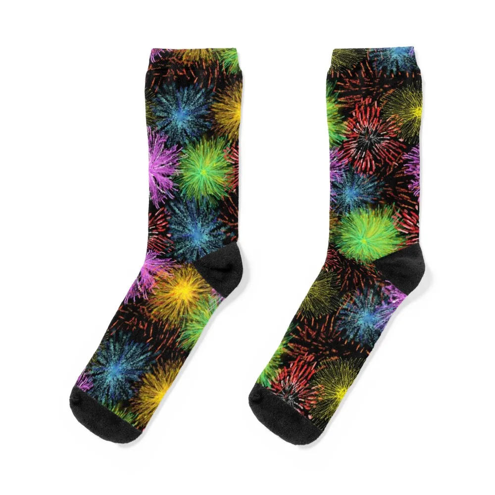 Festive Fireworks Socks Men's custom sports warm winter Man Socks Women's