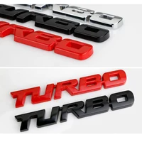 9.7*1.1 cm Car Styling Car Turbo Boost Loading Boosting 3D Metal Chrome Zinc Alloy 3D Emblem Badge Sticker Decal Auto Accessory 4
