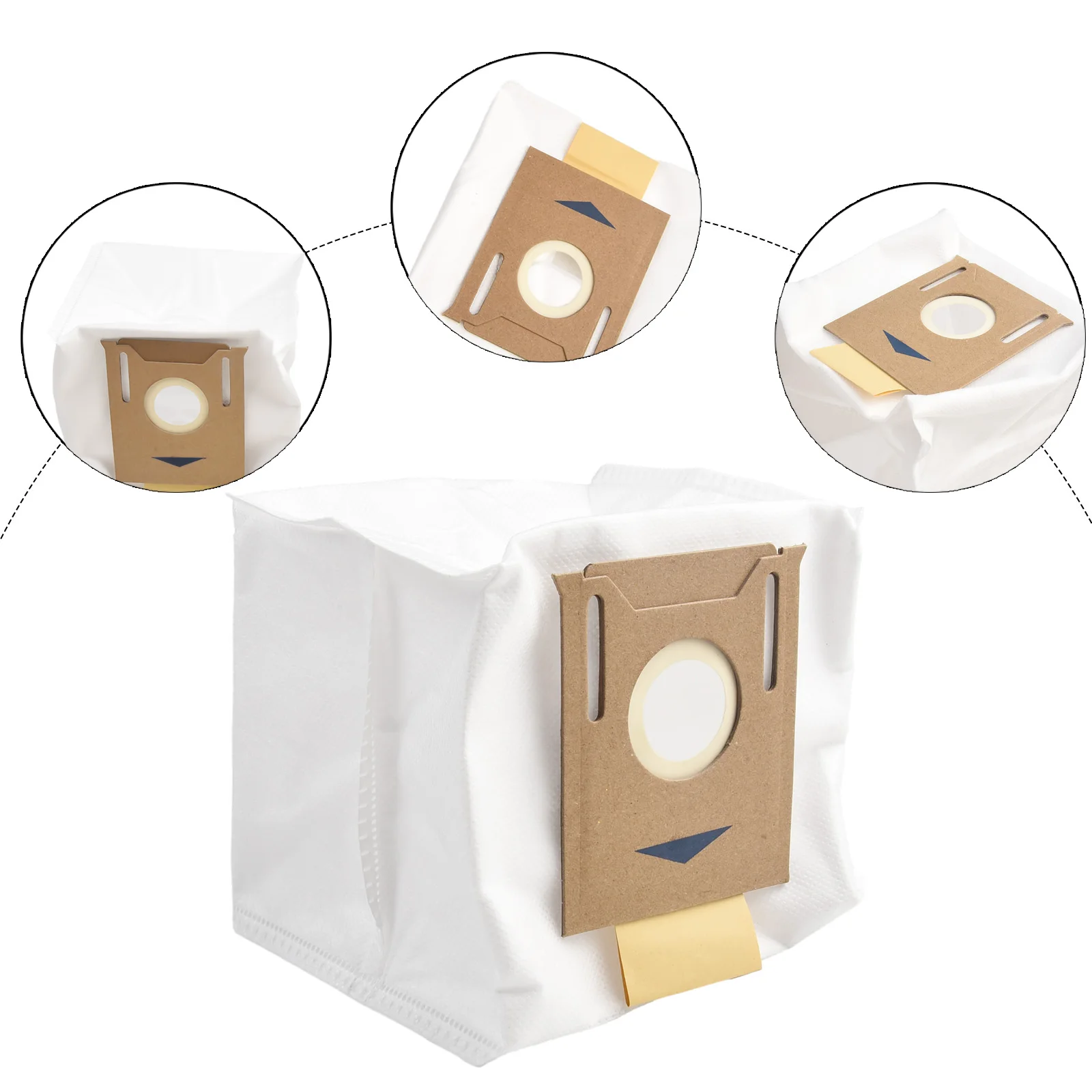 

4pcs Dust Bags For Ecovacs For Deebot N10/N10 Plus Home Improvement Cleaner Accessories Dust Bags Replacement Bags