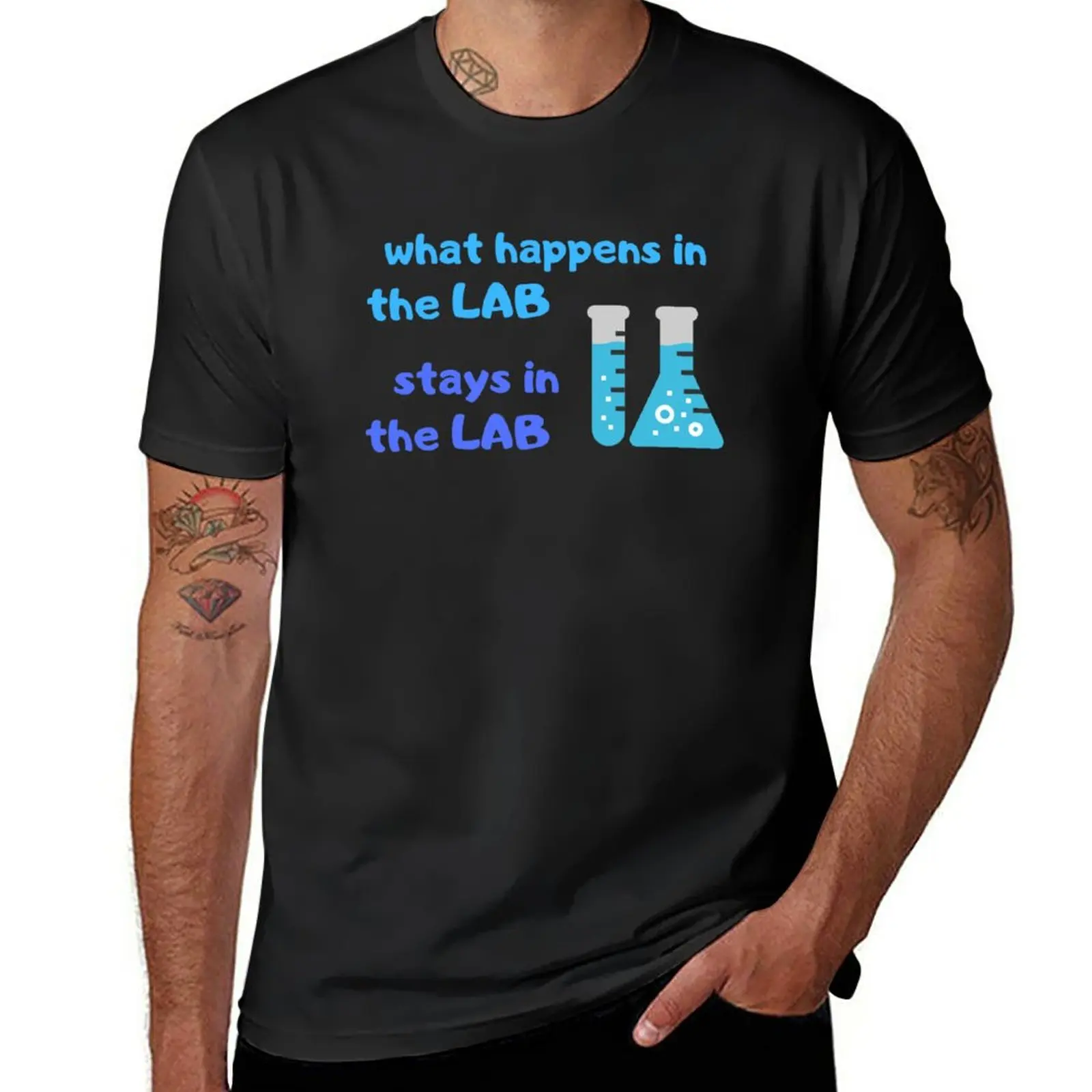 

New what happens in the LAB stays in the LAB FUNNY test tubesMicrobiology T-Shirt custom t shirts vintage t shirt Men's t shirts