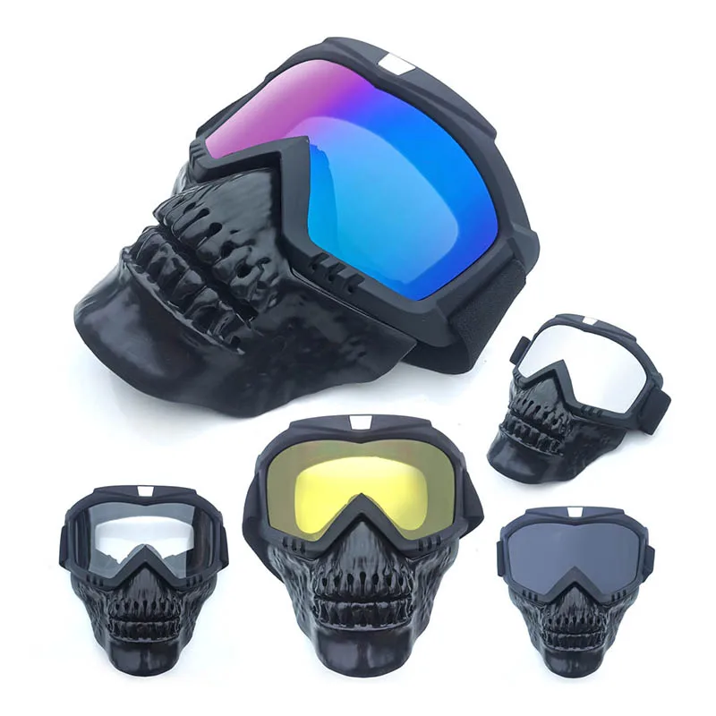 

NEW Motocross Skulls Goggles Skull Mask Off-road Eyeglasses Helmet Accessories Anti Dust Glasses Eye Protect Glasses Goggles