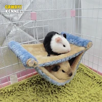 Hamac pour animaux de compagnie, lit chaud en peluche Double épaisseur pour maison de Hamster, nid, sac de couchage, lits d'arbre suspendus, nid de Hamster pour animaux de compagnie 1