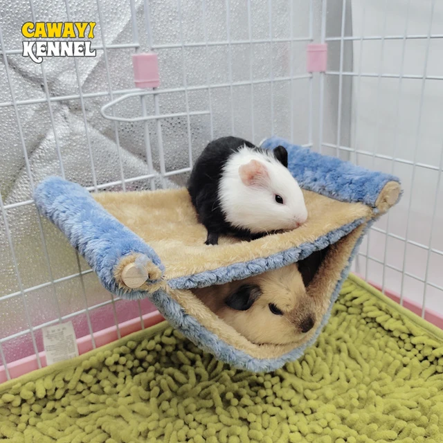 Hamac pour animaux de compagnie, lit chaud en peluche Double épaisseur pour maison de Hamster, nid, sac de couchage, lits d'arbre suspendus, nid de Hamster pour animaux de compagnie 1
